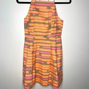 Kate Spade Saturday Pink and Orange Strappy Dress